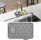 Sink Faucet Splash Guard Mat Silicone Faucet Handle Drip Catch Holder Soap Dish Pad Sink Protector Trays for Bathroom Kitchen Countertop Accessories Gadgets 8.3 x 5.7 Inch