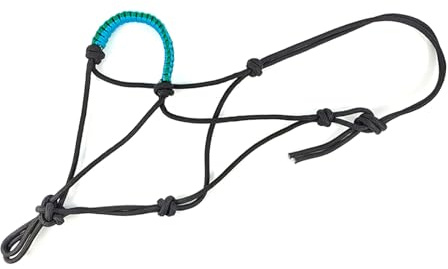 Horse Halter Replacement Knot Training Head Stall Webbing Rope Adjustable Riding Halter Abrasion Resistant Rope Halter