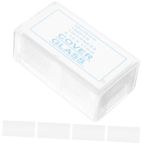 GALPADA 100 Stück Objektträger Aus Glas Für Aquarienproben, Objektträger Aus Glas, Objektträger Aus Glas