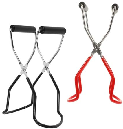 UKCOCO 2piezas Pinzas Para Tarros De Conserva De Boca Ancha Mango Antideslizante Levantador De Frascos