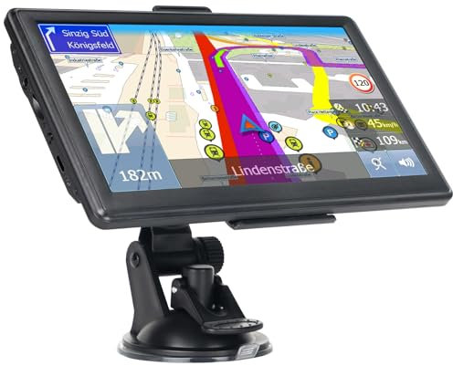 LOVPOI J701 GPS Navigationsgerät fùr Auto 2025, 7 Zoll GPS Navigation Navi Auto LKW Testsieger mit Europa UK 44 Karte Kostenloses Upgrade Sprachführung Blitzerwarnung POl Fahrspurassistent