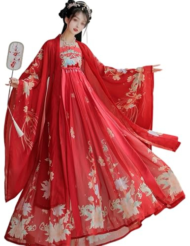 Disfraz Tradicional Chino Hanfu for Mujer, Antiguo Tradicional Traje Halloween Cosplay Vestido