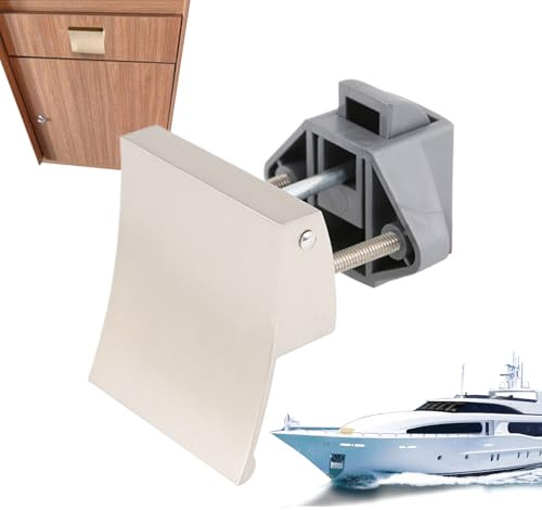 Fyrdyn Pestillo Marino de Botón | Cierre para Cajones de Autocaravana Sin Llave,Pestillo Para Muebles, Puerta De Armario Para Cocina, Dormitorio, Armario RV
