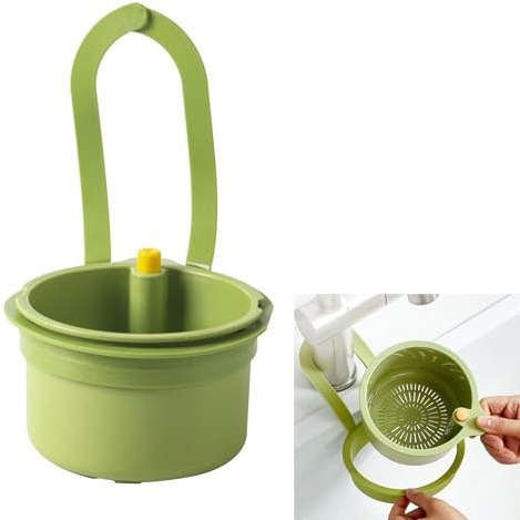 Sieb für SpüLbecken Abflusskorb Spülbecken Sieb Snap-Button Abnehmbare Abtropfkorb für Spülbecken Hängend Silikon Spülbeckensieb WaschbeckenSieb Ohne Hände zu Verschmieren für Küche Waschen Organizer