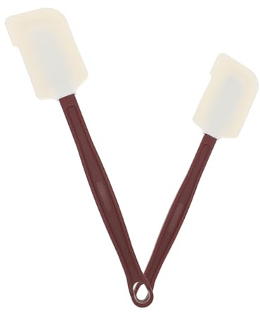 FIXOSHEE Lot de 2 Spatules à Beurre en Silicone Alimentaire Résistantes à la Chaleur Tailles Petite et Moyenne Spatules Cuisine Polyvalentes pour Pâtisserie et Crème Accessoire