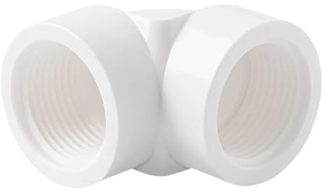 FGNIWAAE 1 Tappo filettato in PVC for impianti Idraulici - Raccordo for Tubo da 20 mm a 32 mm, Ideale for acquari e Giardini Domestici(White,32mm)