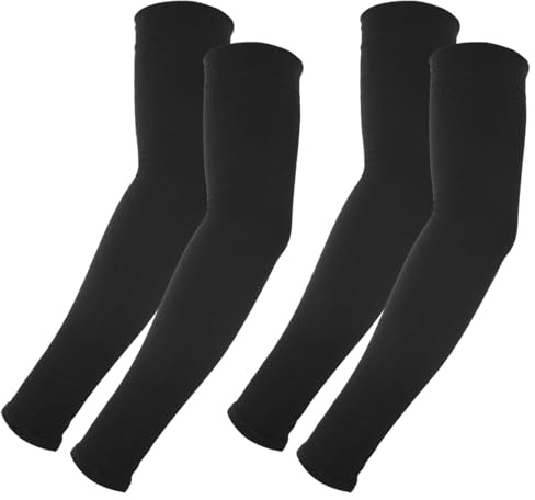 YUXIANLB 2 Pairs UV Sun Protection Arm Sleeves for Men and Women, Outdoor Sport Cooling Arm Compression Sleeves, Tatto Cover Up Sleeves for Men, Gardening Sleeve