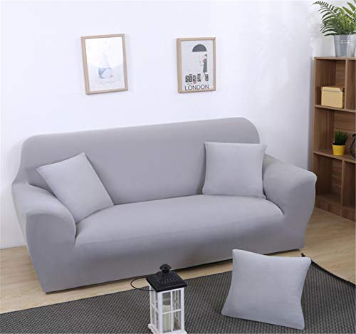 Odot Elastischer Sofabezug, Antirutsch Stretch Couchbezug Sesselbezug Weich Stretchhusse Stoff Möbelschutz Sofa (1 Sitz: 90-140cm,grau)