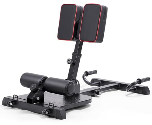 leikefitness Deluxe multifunzione Deep Sissy Squat Bench Home Gym Workout Station Leg Exercise Machine White-8400 (nero)