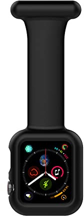 Makzib Fob for Apple Watch for Nurses Doctors Healthcare Paramedics, Silicone Pin Fob, 2 in 1 Infection Control Design Compatible with iwatch Series 7, 6, SE,5,4,3,2,1
