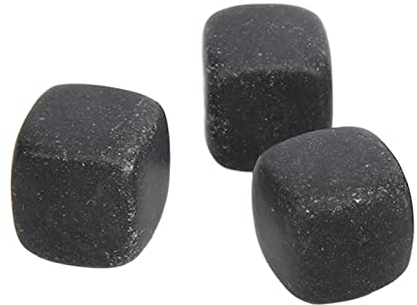 Basalt-Whisky-Steine-Set, Eisgranulat, Eisstein, Brandytequila, Schwarzer Whiskey-Stein, Whiskey-Eis, Weinstein, Chillrocks, Chillen (9)