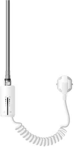 LuxeBath Élément Chauffant pour Radiateur, 300W, Blanc, en Acier Inoxydable, avec Thermostat, Contrôle de la Température, Minuterie, Commande Tactile, Résistance Électrique Cartouche de Chauffage