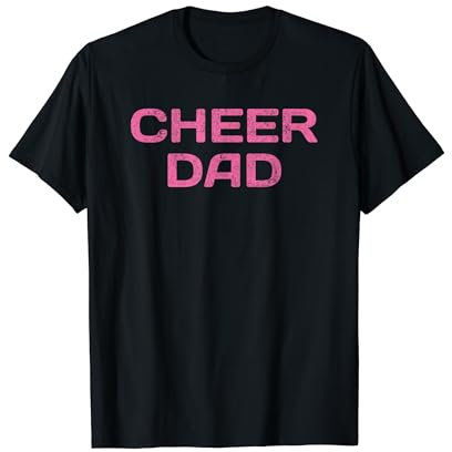 Cheer Dad Pink Cheerleading T-Shirt