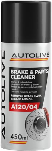AUTOLIVE GROUP Limpiador de Frenos y Embrague - Brake & Parts Cleaner - Ayuda a Eliminar Aceites, Grasas, Alquitrán, Resina y Pegamento - No Daña Articulaciones ni Juntas - 450 mL