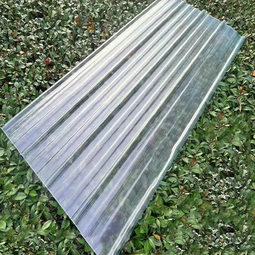 Sonnenschutz Glasfaser-Tageslichtplatten,Stoßfeste Dachplatten,1/2/5/7/9/13 Stück Trapezblech Profilblech für Gewächshaus, Autoschuppen, Markise, Winterg,Wellplatte Wabe (0.9x0.8m/35x31in,9 Pcs)