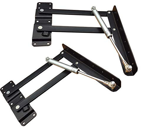Unterstützt Scharnier, Soft-Close-Türdämpfer, Stoßscharniere, 2 Stück, Möbel, multifunktionales DIY-Werkzeug, oberes Hebegestell, Zubehör, Teetisch, Möbelstützscharnier