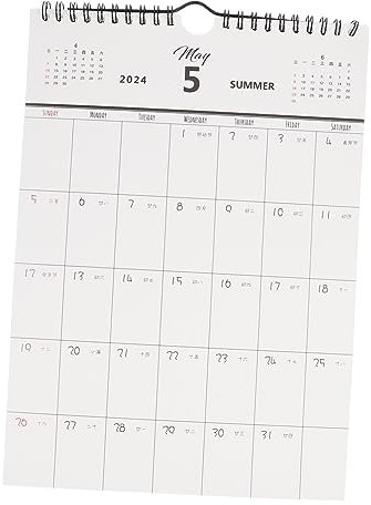 VILLFUL Spiralbindung Wandkalender Monatskalender Für Zuhause Büro Und Schule Praktischer Terminplaner Mit Dekorativem Design Für Tägliche Nutzung Und Wichtige Feiertage