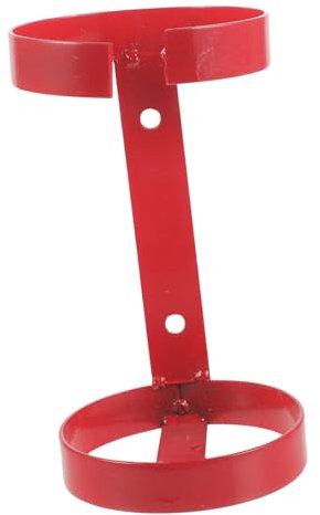 Uonlytech Feuerlöscherhalterung Wandmontage 1kg Roter Metallhalter Feuerlöscherbefestigung Universell Kfz Boot Büro