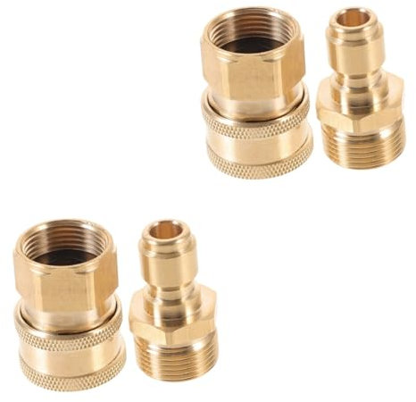 SOLUSTRE 2pairs Hose Connector Quick Release Garden Hose Attachment Water Pipe Fitting Adapter for Expandable