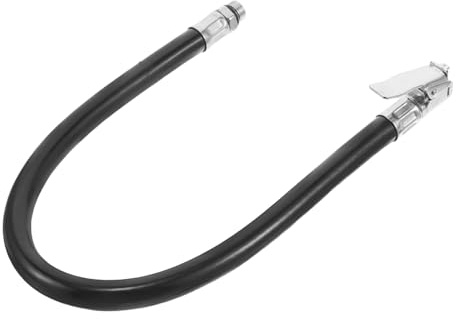 Zerodeko Adaptador para Inflador De Ruedas Coche con Tubo Extensor Resistente y Seguro Compatible con Medidor De Presión y Válvulas para Neumáticos De Moto y Vehículo Fácil De Usar y Durade