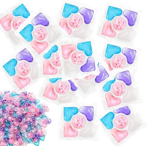 5-in-1 Ultra Concentrated Laundry Beads | Long-Lasting Fragrance，Deep Clean + Fabric Softener | Hypoallergenic, Travel Pods for Gym/Home, Eco-Friendly Detergent