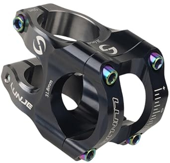 goucrro Fahrradvorbau 31,8 Vorbau 35 mm kurzer Lenker Vorbau Leichter Vorbau aus Aluminiumlegierung für die meisten Fahrräder, MTB-Rennräder