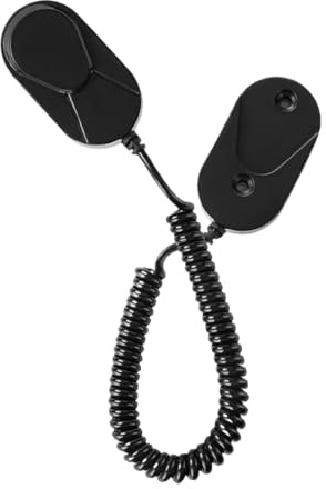 Generisch Soporte de pared con mando a distancia, soporte para mando a distancia de TV con cordón de resorte retráctil, soporte de almacenamiento para caravana, mesita de noche, dormitorio, pared