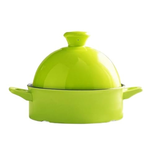 SXTYYH Pot à Tajine for La Cuisson Fabriqué à La Main Céramique Plat Tajine Casserole for La Cuisine Marocaine, Des Légumes Et Des épices Aromatiques(Vert)