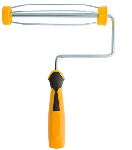 Coral 42406 Easy Coater Paint Roller Frame with a Soft Grip Handle and Cage Design 9 inch 1.75 Dia, Yellow, 9 x 1.75