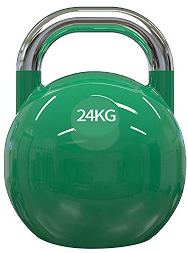 ZYCSKTL Kettlebells Haushalt Frauen Fitness Kettle, Männer Competitive Kettle, Gym Integrated Professionelle Lifting Kettle (Color : 24kg Green)