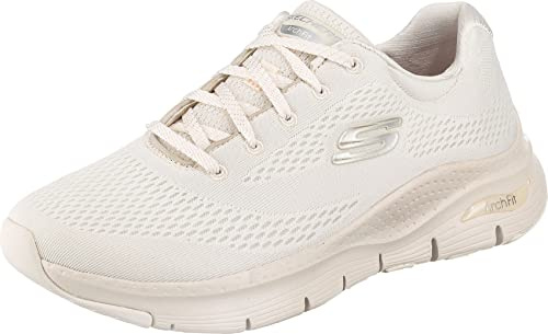 Skechers Arch Fit Big Appeal, Zapatillas Mujer, Off White Mesh Trim, 38 EU