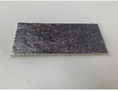 Pannello Feltro in fibra di vetro trapuntato e alluminio isolante alte temperature (Misura - 500mm x 1000mm)