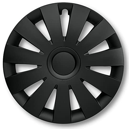 Albrecht 16 Zoll Radkappen schwarz für Stahlfelgen - Strike Radzierblenden aus hochwertigem Kunststoff - Langlebige Radblenden in originaler Albrecht Verpackung - Made in EU