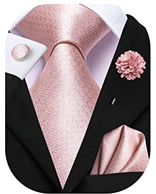 Hi-Tie Herrenkrawatte Schwarz Rosa Krawatte Blau Goldene Krawatte Grüne Krawatte Paisley-Blume Kariert Streifen Punkt Krawatten Einstecktuch Manschettenknöpfe Hochzeit Party Business Formal