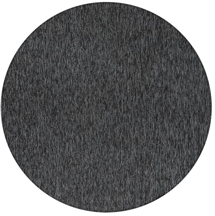HomebyHome Runder Teppich 160 cm Anthrazit, Einfarbiger Kurzflor Schlingenteppich für Wohnzimmer, Schlafzimmer oder Essbereich, Modern, weich & pflegeleicht