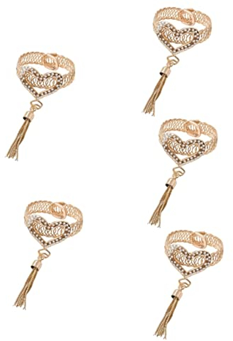 Hoement 5stücke Tassel Curtain Buckle Dekorativer Metallvorhanghalter Bohren Für Verschiedene Vorhangarten Design Mit Schneeflockenmuster Für Wohn Und Schlafzimmer