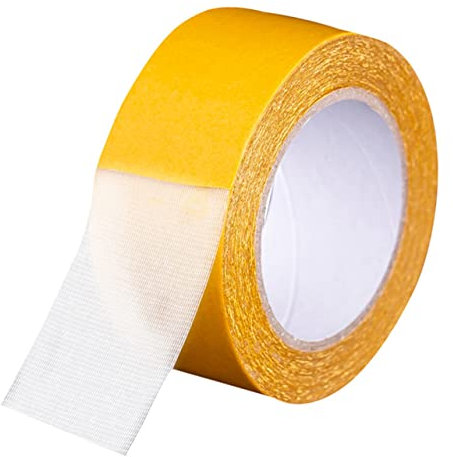 DOITOOL Ruban Adhésif Tissu Résistant Haute Viscosité 5Cm X 10M pour Moquette Parquet Décoration Murale Maison Mariage Restaurant Exposition