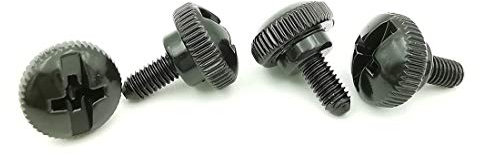 M3x14mm Rändelschrauben Höhe Form mit Kreuzschlitz Knopf Einstellbarer Rändelschraube 12 Stück (Schwarz, M3 x 14 mm)
