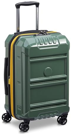 DELSEY PARIS Rempart Hartschalengepäck erweiterbar mit Spinnrollen, Grün (Army Green), Carry-On 19 Inch, Rempart Hartschalengepäck, erweiterbar, mit Spinnrollen