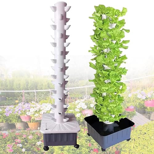 ExoticaBlend Hydroponik-Turm, Hydroponic Anbausystem Kits, Garten Indoor Grow System, Vertikaler Anbauturm, Für Frischen KräUtergarten, Obst, GemüSe, Pflanzenturm