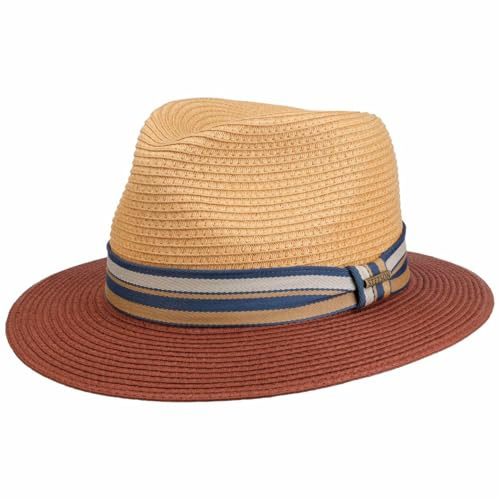 Stetson Romaro Toyo Traveller Strohhut UV-Schutz 40+ Damen und Herren Frühling Sommer