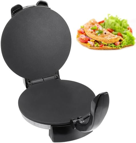 1800W Portable Breakfast Pancake Maker - Make Perfect Chapati/Tortilla Easily, With Non-Stick Roti Maker, Automatic Electric Pancake Machine And LED Indicator