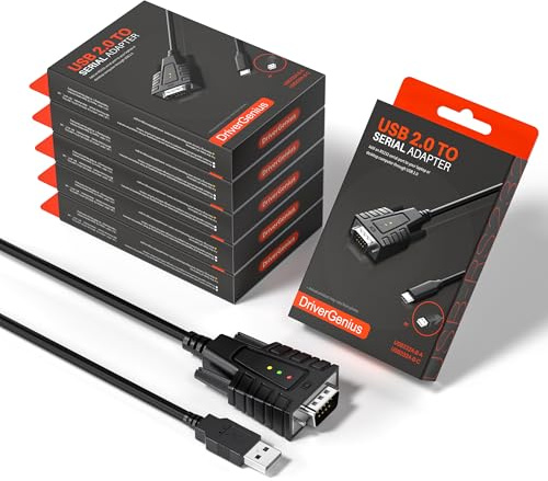DriverGenius SerialPulseX Adaptador USB-A a RS232 3xLED Status (6-Pack)