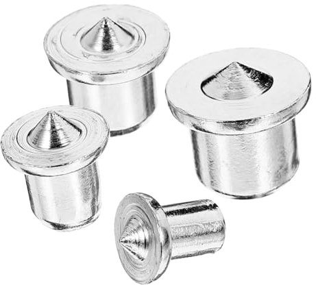 FELTECHELECTR Dübelzentrierer Für Holzarbeiten Stahl-nagel-bohrzentrum Präziser Zapfenmittensatz Übertragungsdübel Möbel-diy Positionierung Bohrhilfe Für Verbindungen