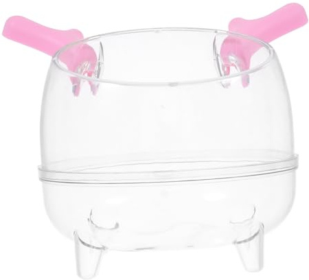 BESTonZON Bagno per Criceti e Toilette 2 in 1 Rosa per Ratti
