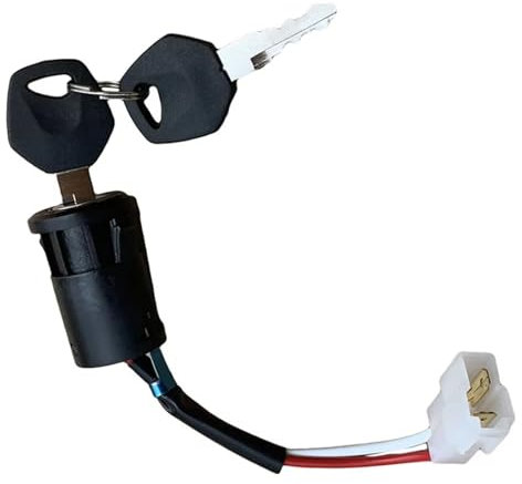 Blocco Accensione Motocicletta Interruttore Avviamento Chiave Auto Elettrica Bambini Giocattolo Interruttore Chiave Auto Giocattolo Bambini Interruttore Chiave Ricambio(A1)