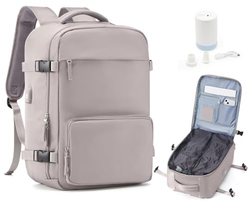 Vakuum Rucksack Handgepäck mit Vakuumpumpe, Ryanair Handgepäck 40x20x25 Vacuum Backpack Travel Tasche Airbag mit Vakuumsystem Reiserucksack Damen Herren Wasserdicht Rucksack