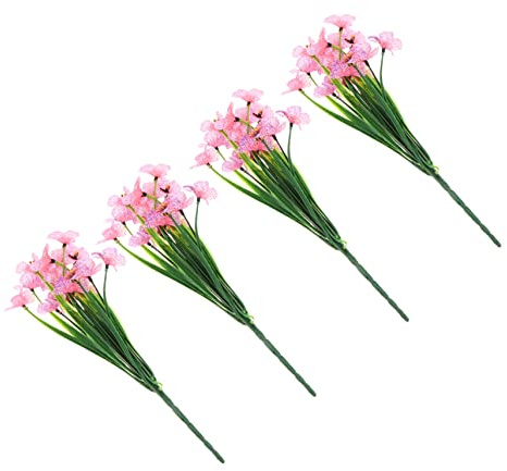 OUNONA Conjunto Flores Violeta Artificiales Decoración para Bodas Arreglos Realistas para Hogar Oficina