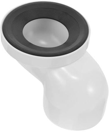 Operitacx Conector de Desagüe para Inodoro Resistente y Antirrobo Adaptador de Extensión de Desagüe con Junta para WC Reemplazo de Brida para Instalación Fácil y Duradera Sanitarios