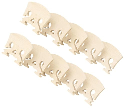 Healeved Puente de Violín de Madera de Arce en Forma de Corazón 10 Piezas Accesorio para Instrumento Musical Tamaño Compacto Mejora el Timbre Uso para Violín Acústico y Clásico